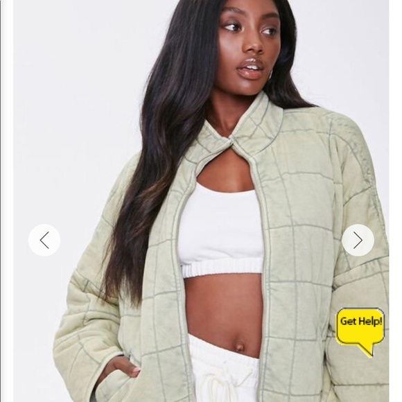 Forever 21 Quilted Zip-Up Jacket - Picture 5 of 5